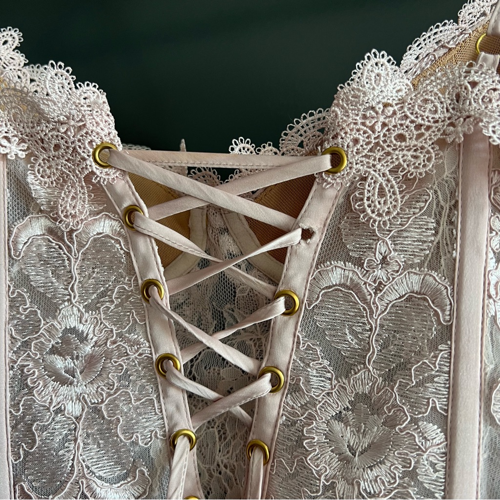 V. Chapman Ophilia Hushed Violet Lace Corset Gown Nwt Size 4 Wedding / Formal — image 7 of 8